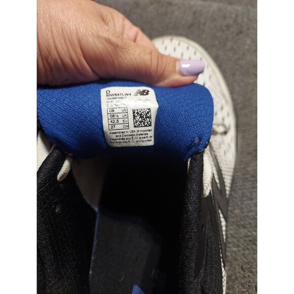 NEW BALANCE 847 V4 MENS SIZE 9 WHITE/Black MESH WALKING SNEAKER SHOE - Picture 9 of 9